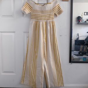 Forever 21 Pants - Mustard Jumpsuit/ Off the shoulder Forever 21 Pants - Mustard Jumpsuit/ Off the shoulder
